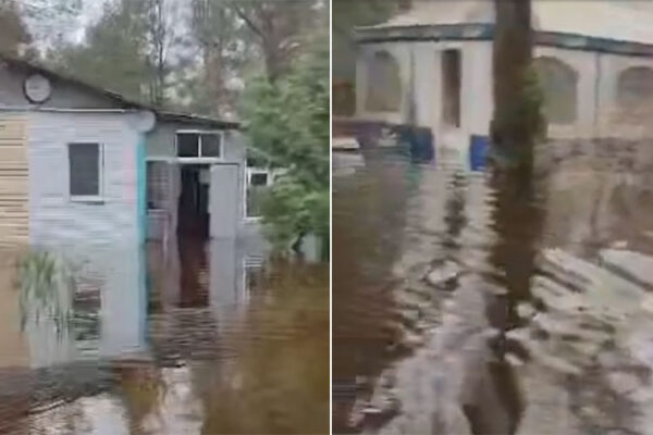 У селі Хрещатик підтопило житлові будинки
