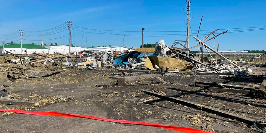 Руйнування після атаки по Умані 8 червня 2023 року