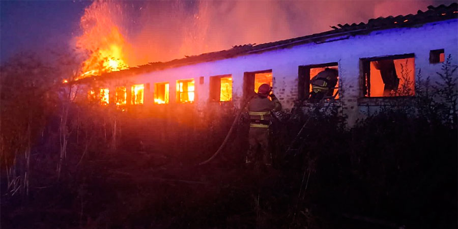 Пожежа у селі Орловець