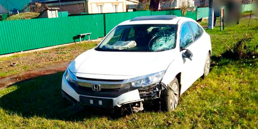 Honda після ДТП у Шполі