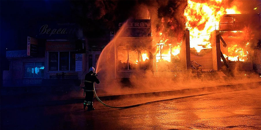 Пожежа у магазині меблів в Умані