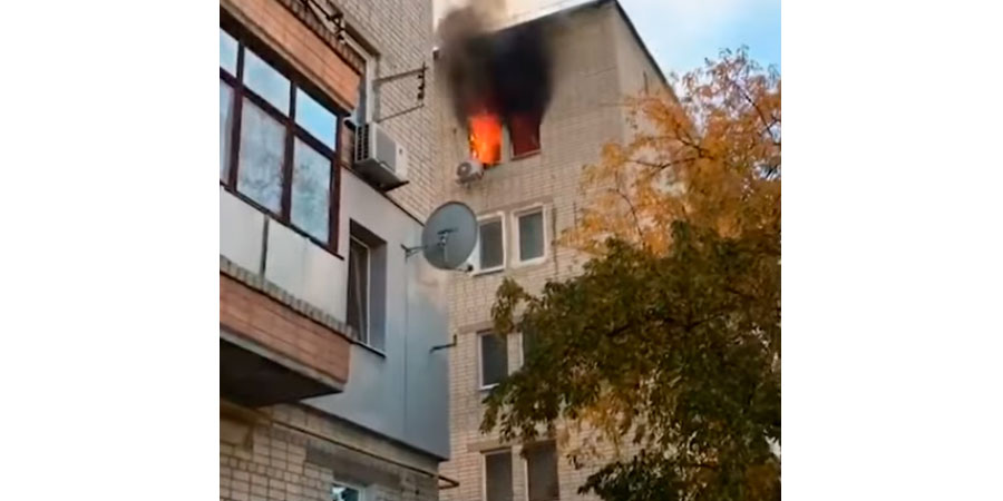 Пожежа у п'ятиповерховому будинку у Черкасах