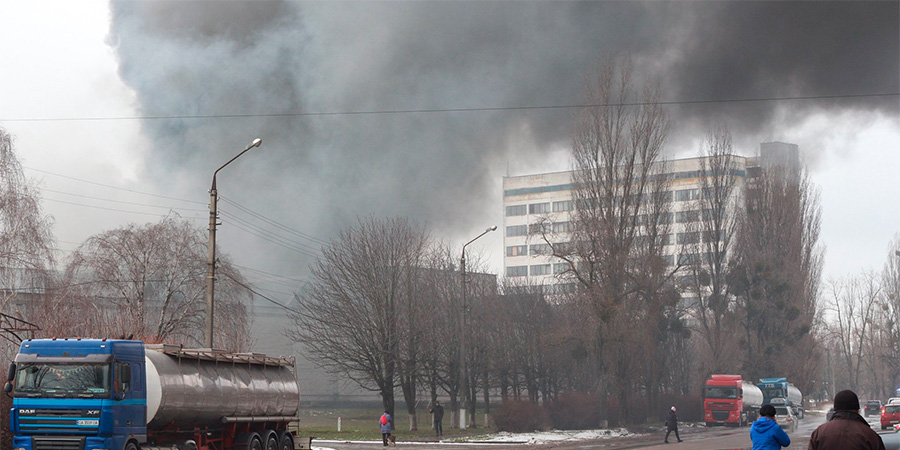 Пожежа на маслосирзаводі у Каневі
