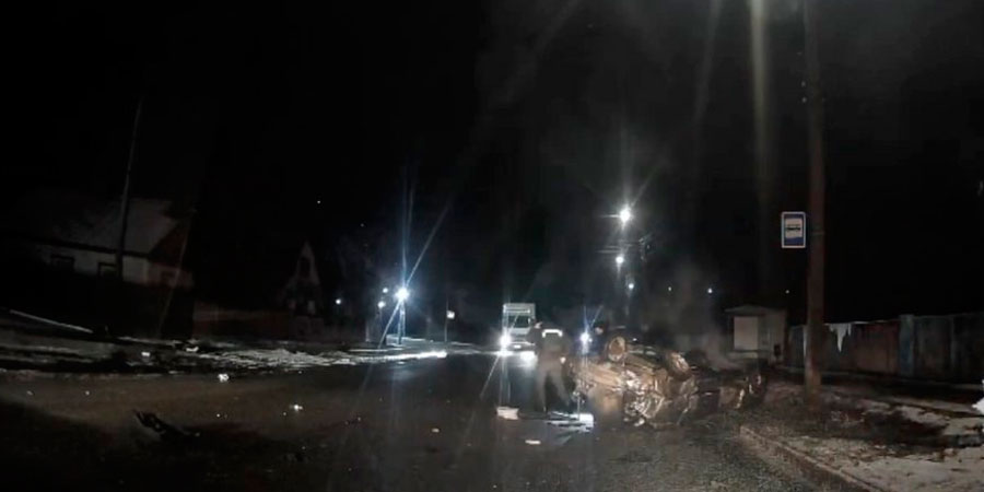 ВАЗ-2170 після ДТП у Смілі