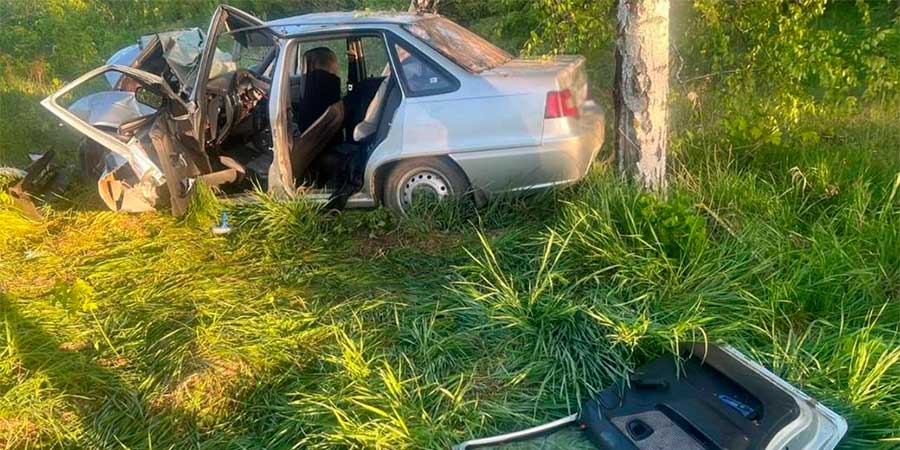 Daewoo Nexia після ДТП на трасі Бориспіль-Запоріжжя