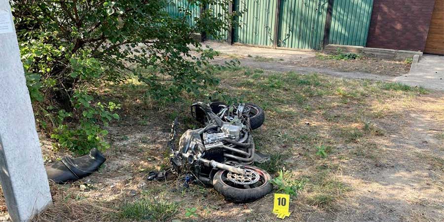 Мотоцикл Suzuki Bandit після ДТП у Червоній Слободі