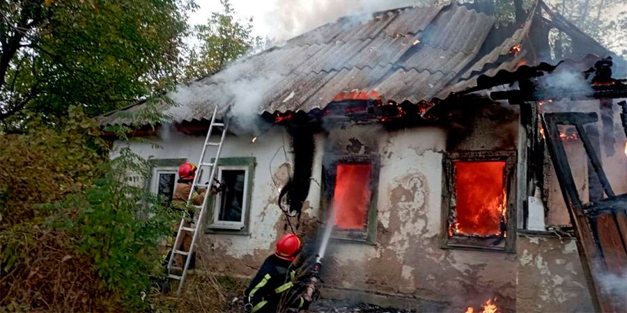 Пожежа у селі Балаклея