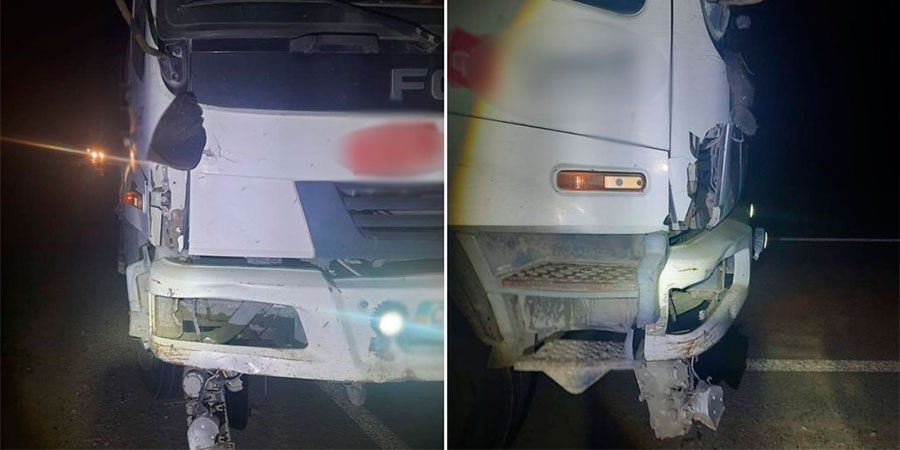 Foton BJ3258 після наїзду на пішохода