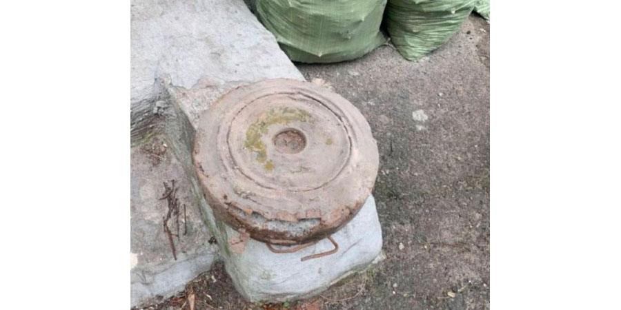 Знайдена у підвалі протитанкова міна