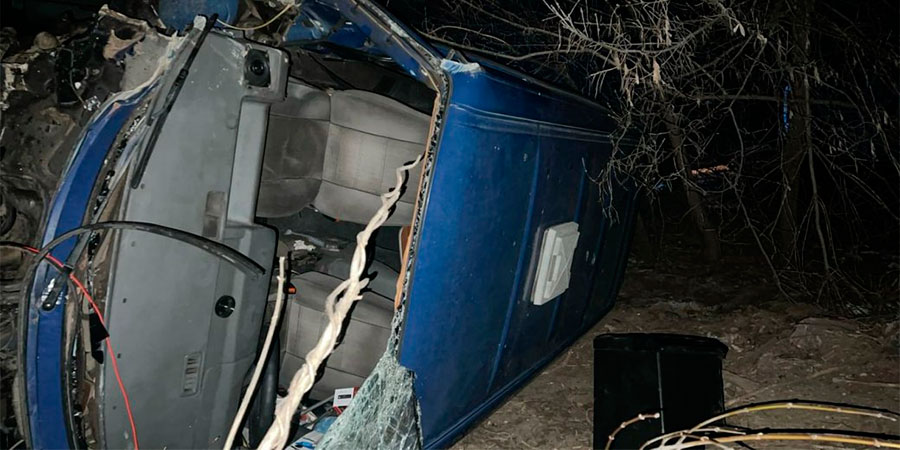 Volkswagen Transporter після ДТП у Черкасах