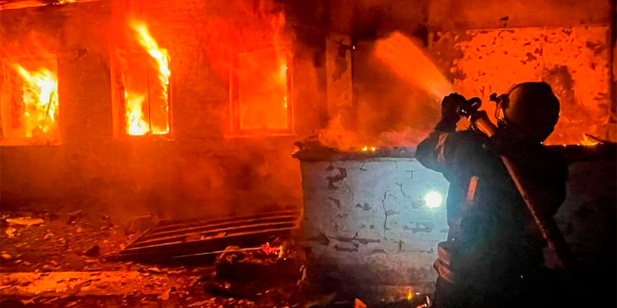 Пожежа у селі Каленики