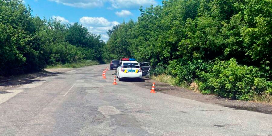 Місце ДТП у селі Сунки Черкаського району