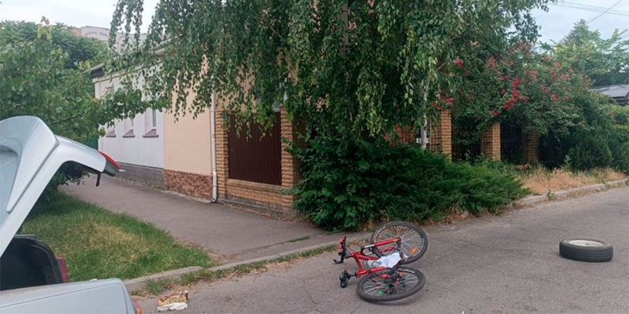 Велосипед після ДТП