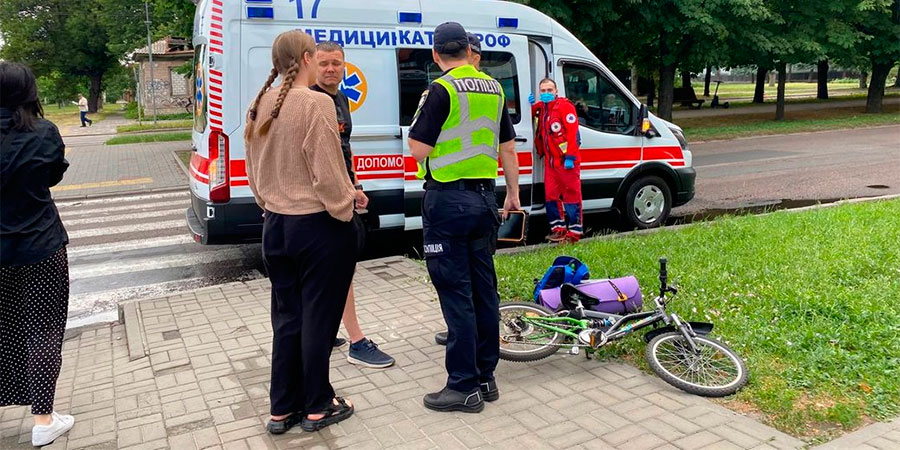 Збитий велосипед у Черкасах
