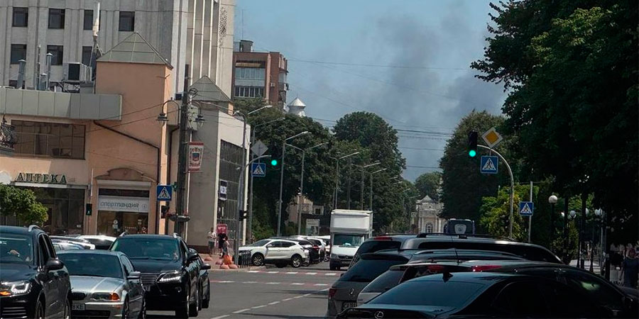 Дим від пожежі