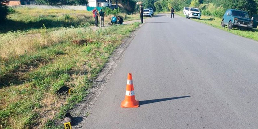 Місце ДТП у селі Іркліїв