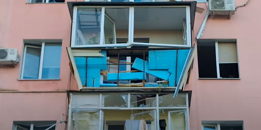 Пошкодження будинку у Черкасах