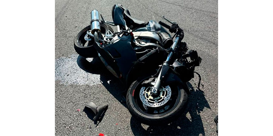 Honda CBR 600 після ДТП у Черкасах