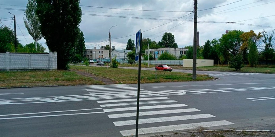 Місце наїзду на пішохода у Черкасах