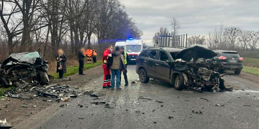 ДТП між KIA Sorento та Ford Kuga неподалік від села Руська Поляна
