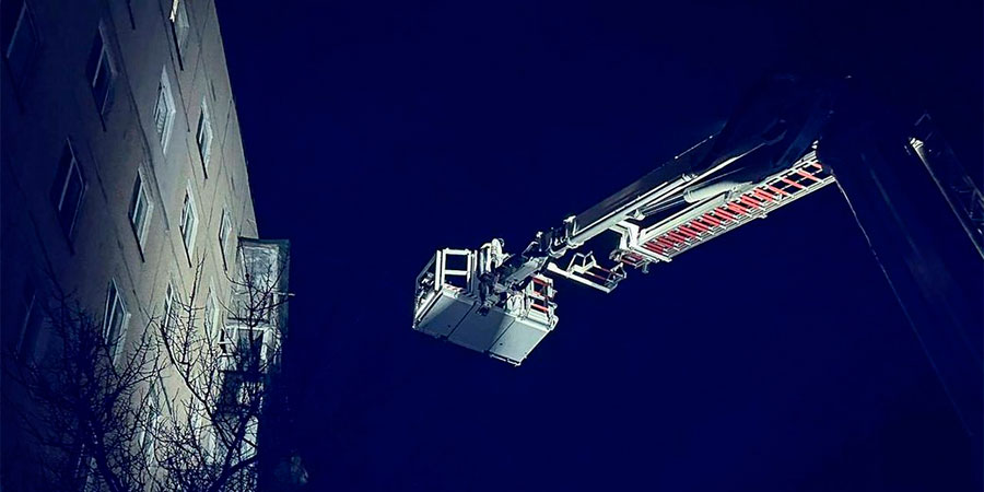 Ліквідація пожежі у Черкасах на вулиці Генерала Момота