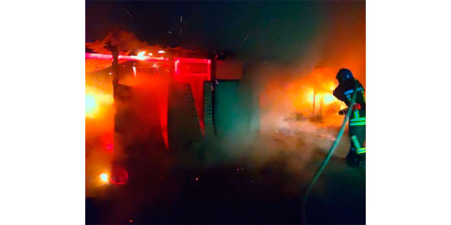 Пожежа господарчої будівлі у Чигирині