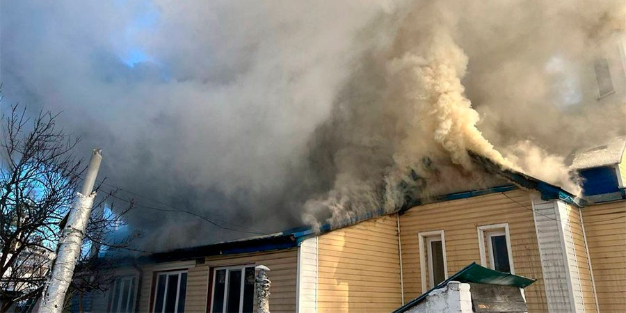 Горить храм у Черкасах на вулиці Святителя-хірурга Луки