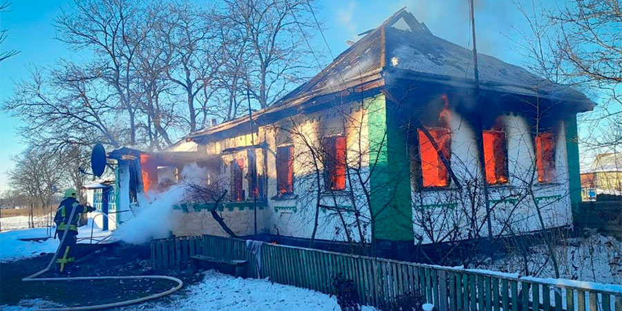 Пожежа у селі Мехедівка