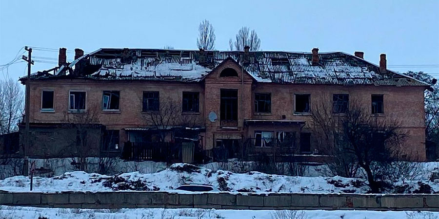 Пошкоджений будинок