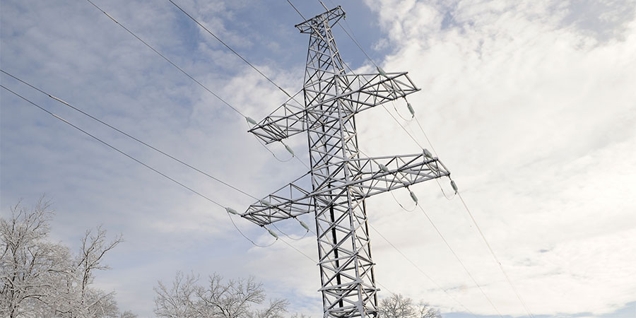 Електроопора зимою