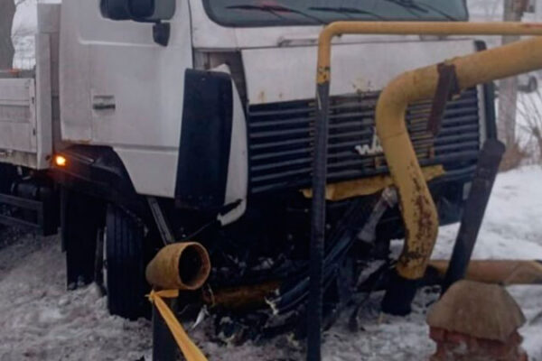 У селі Бужанка у результаті ДТП був пошкоджений газорозподільчий вузол