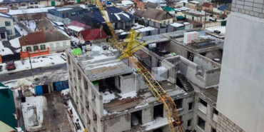 У Черкасах упав баштовий кран