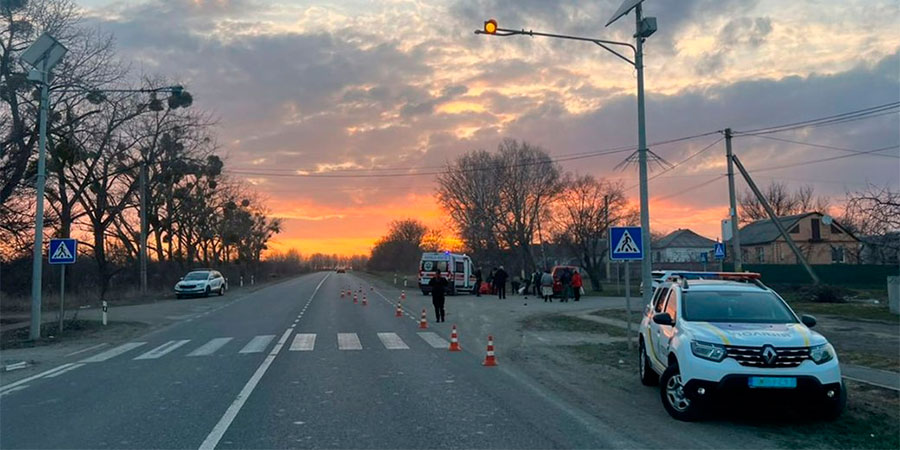 Місце збиття на смерть хлопчика у селі Багачівка