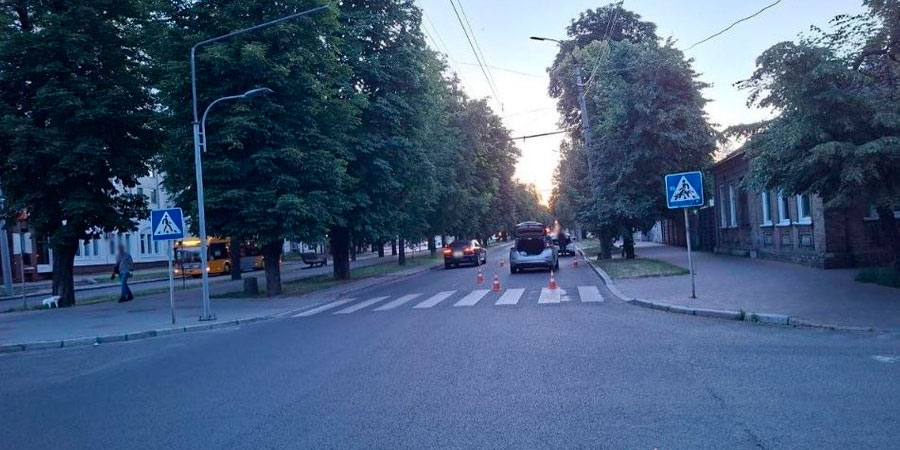 Місце наїзду на пішоходів у Черкасах