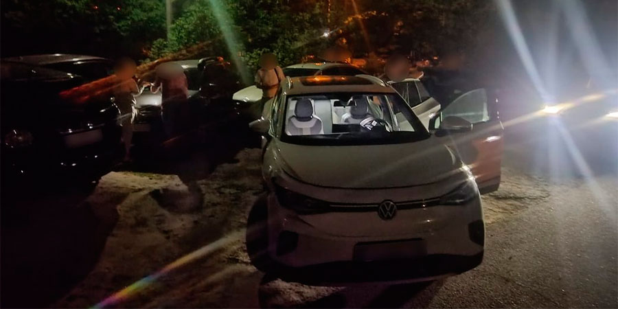 Volkswagen Crozz після ДТП у Черкасах