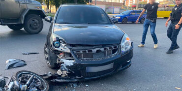 ДТП у Черкасах між автомобілем Opel Vectra та мотоциклом Shineray