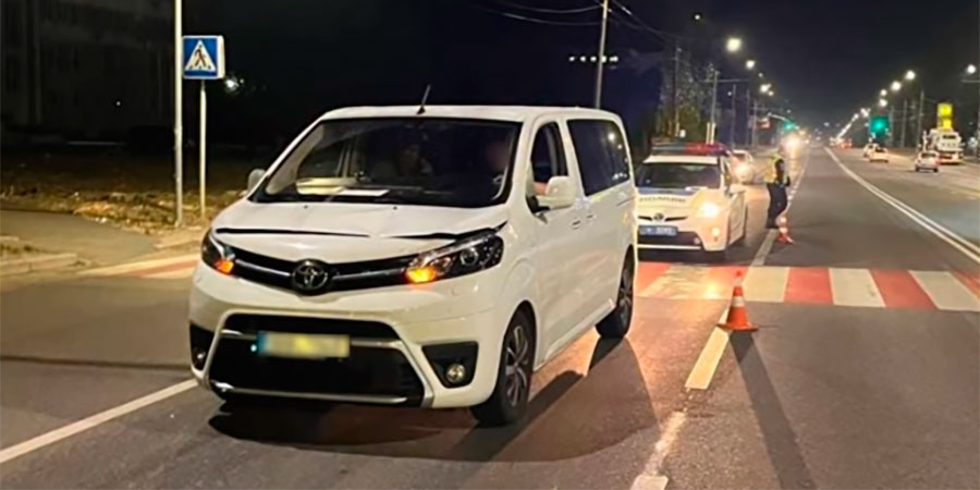 Місце наїзду на жінку у Черкасах
