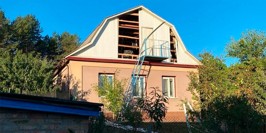 Пошкоджений будинок