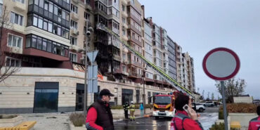 Наслідки падіння БпЛА в Умані